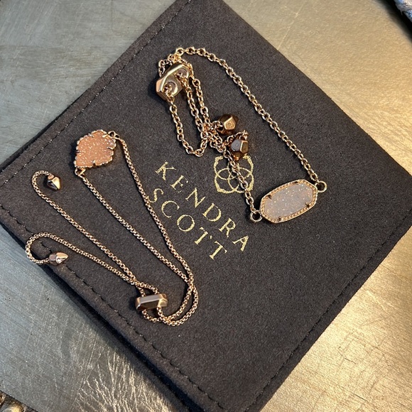 Kendra Scott Rose Gold Drusy Bracelet Set! - Picture 2 of 2